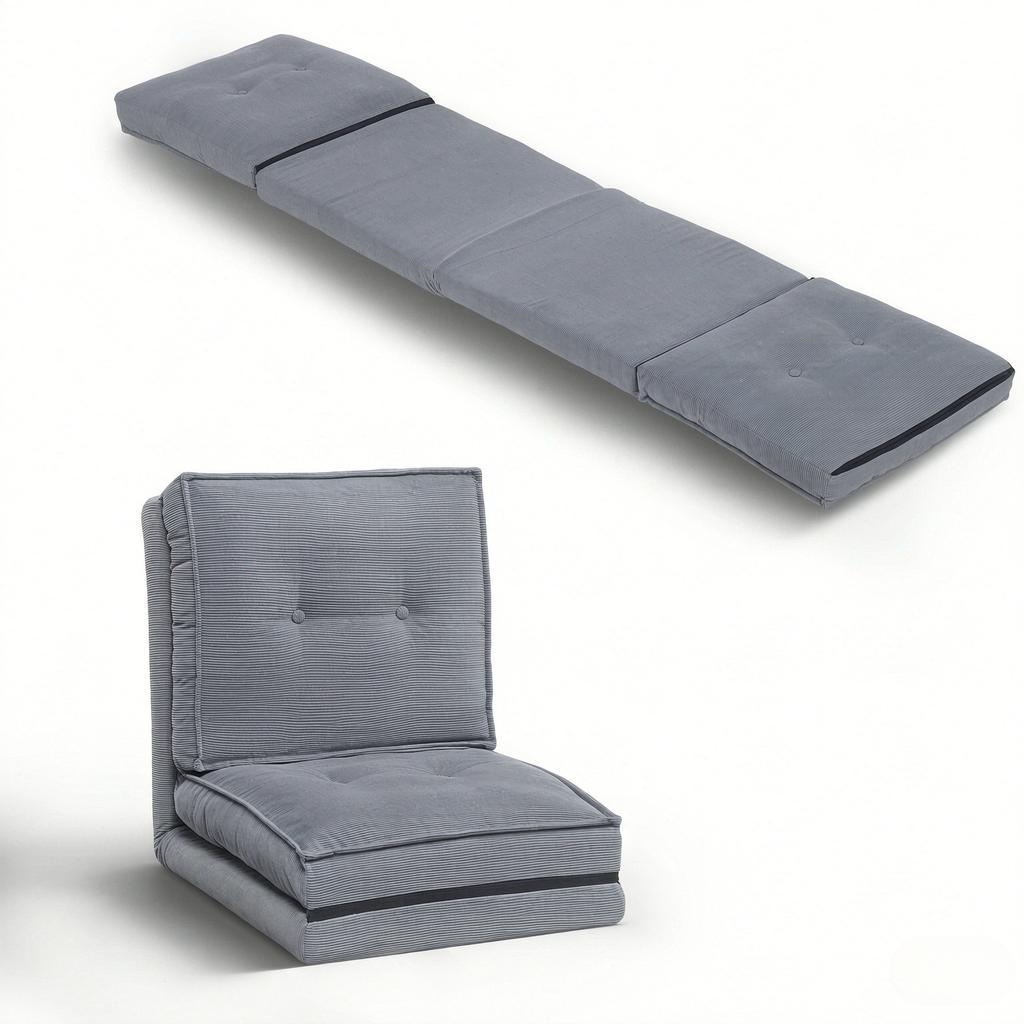 Multifunctional Floor Chair as Seating and Lying Surface, Foldable Relaxation Chair, Flexible Single Chair (only with 1pc lounge chair)
