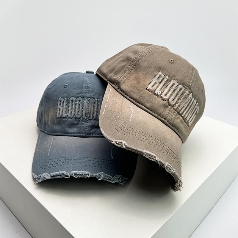Baseball Letterings Alphabet Relief Stitched Stitching Embroidered Style Broken Women Men For Neutral Gender Fresh Caps Peaked Hats Gradient