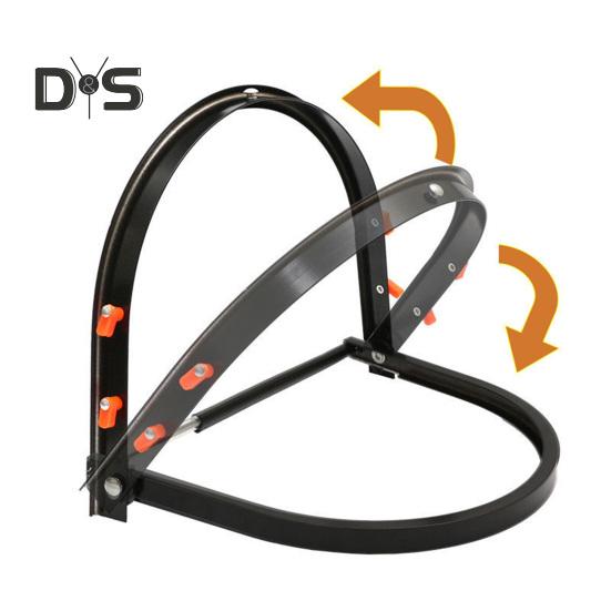 Защитный экран из стальной сетки, алюминиевая рама, регулируемый защитный экран с полным покрытием, защита от мусора и брызг, козырек для садоводства и газонокошения