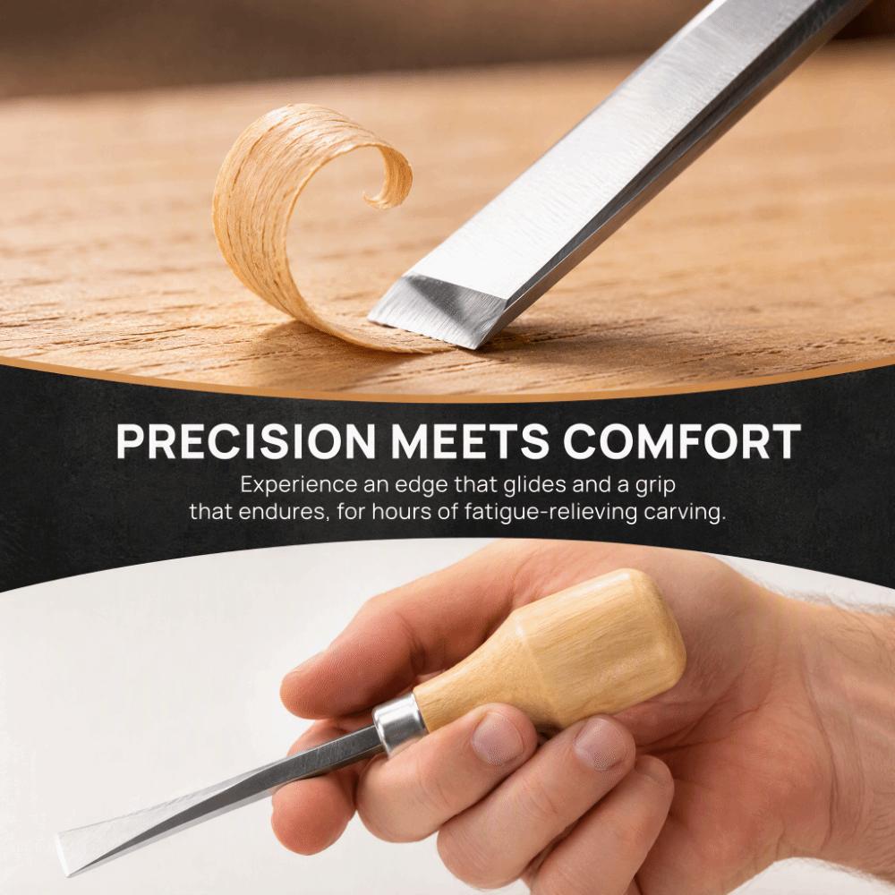 6pcs Precision Ground Edge Wood Carving Chisel Set Wood Sculpture Chisel Tool Set For Whittling