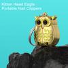 Portable Owl Keychain Nail Clipper with Nail File 2-in-1 Manicure Tool for Outdoor Adventures Stainless Steel Mini Clippers Unique Gifts for Travelers