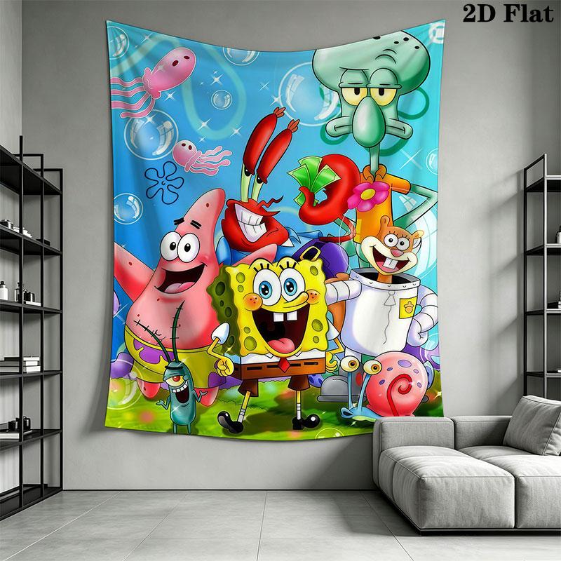 Animation Wall Hanging Printed Fabric Blanket Decorative Tapestries for Bedroom Living Room Home Decor