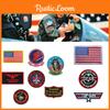 Высококачественные вышитые нашивки Top Gun для джинсов, рюкзаков и одежды