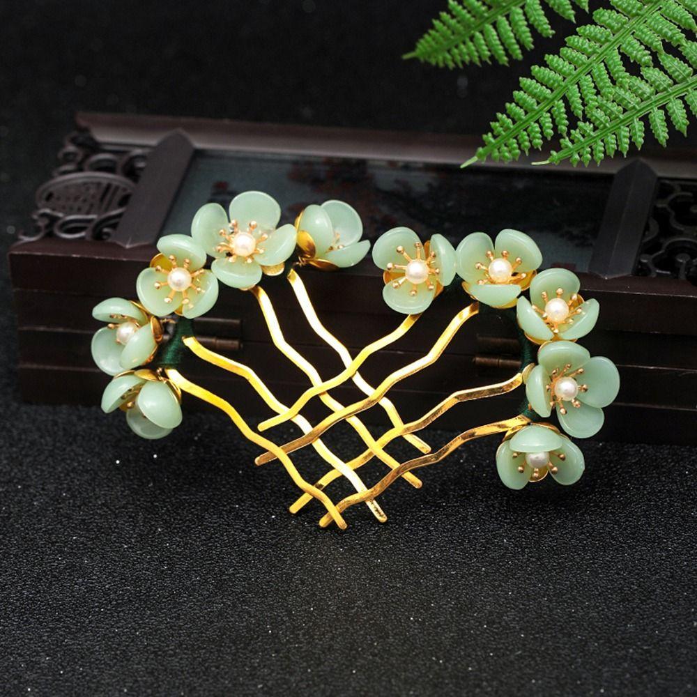 Pearl For Women Headwear Disk Hair U Shaped Hairpin Hair Accessories Hair Fork Flowers Hair Stick