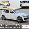 Игрушечная модель легкосплавного автомобиля BMW X5 в масштабе 1/32 со светом и звуком, идеальный подарок для детей, коллекционная гоночная реплика