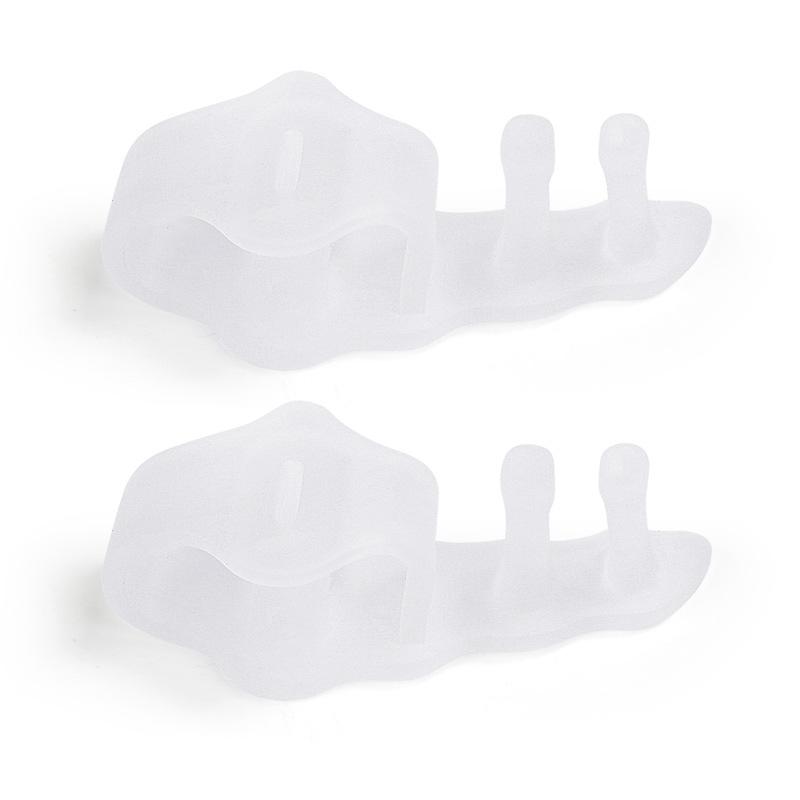 Удалитель пальцев ног с двумя отверстиямиВальгусная деформация большого пальца ноги Удалитель накладывающихся пальцев ног Мягкий противотрение Кусачки для пальцев ног для мужчин и женщин Подушечка для удаления пальцев ног