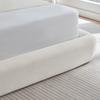 160x200 cm Compression Bed. Bed Frame with Upholstered Headboard, Reinforced Steel Frame, without Box Spring – Easy Assembly, Mattress Not Included.
