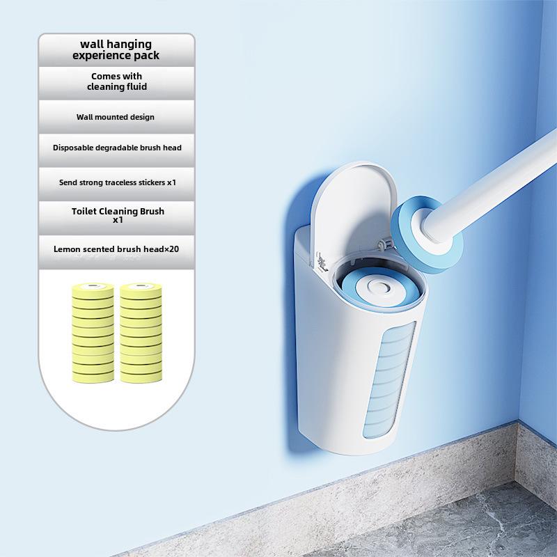 Одноразовая настенная щетка для чистки ванной комнаты со сменными головками