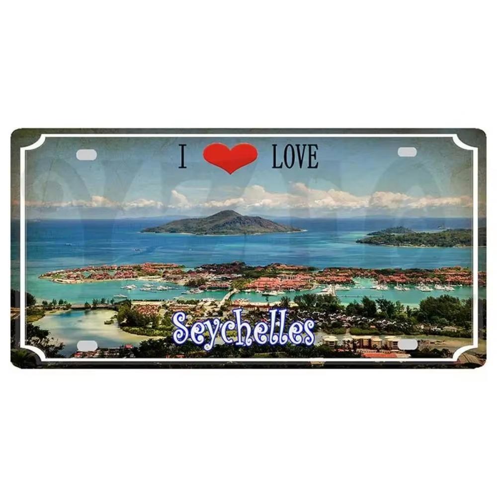 Flag Metal Retro Signs with Aesthetic Appeal Ideal Travel Souvenirs To Beautify Wall Decoration In Home Showcasing Vintage Style