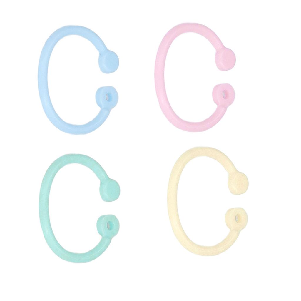 160 шт. колец из полиэтиленового материала, легкое широкое применение, кольца для книг, ключей, документов