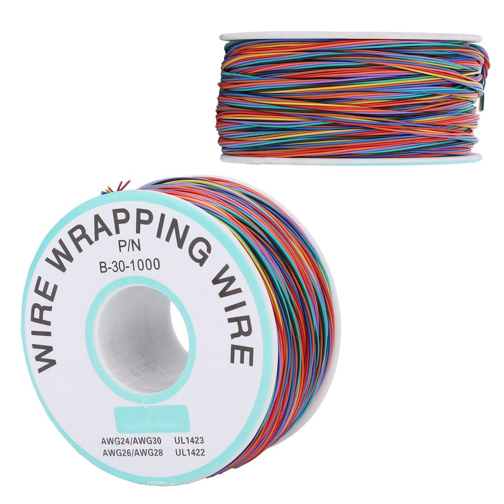 8 Colors Circuit Board Flying Wire Tin Plated Copper PCB Wrapping Wire Cable for Aviation 30AWG
