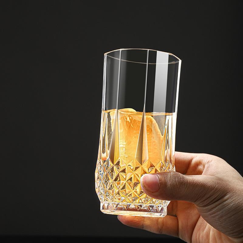 250 мл Роскошный стакан для виски в французском стиле, креативный хрустальный стакан с резьбой, чашки для молока, сока, чая, кружка для холодного американского кофе