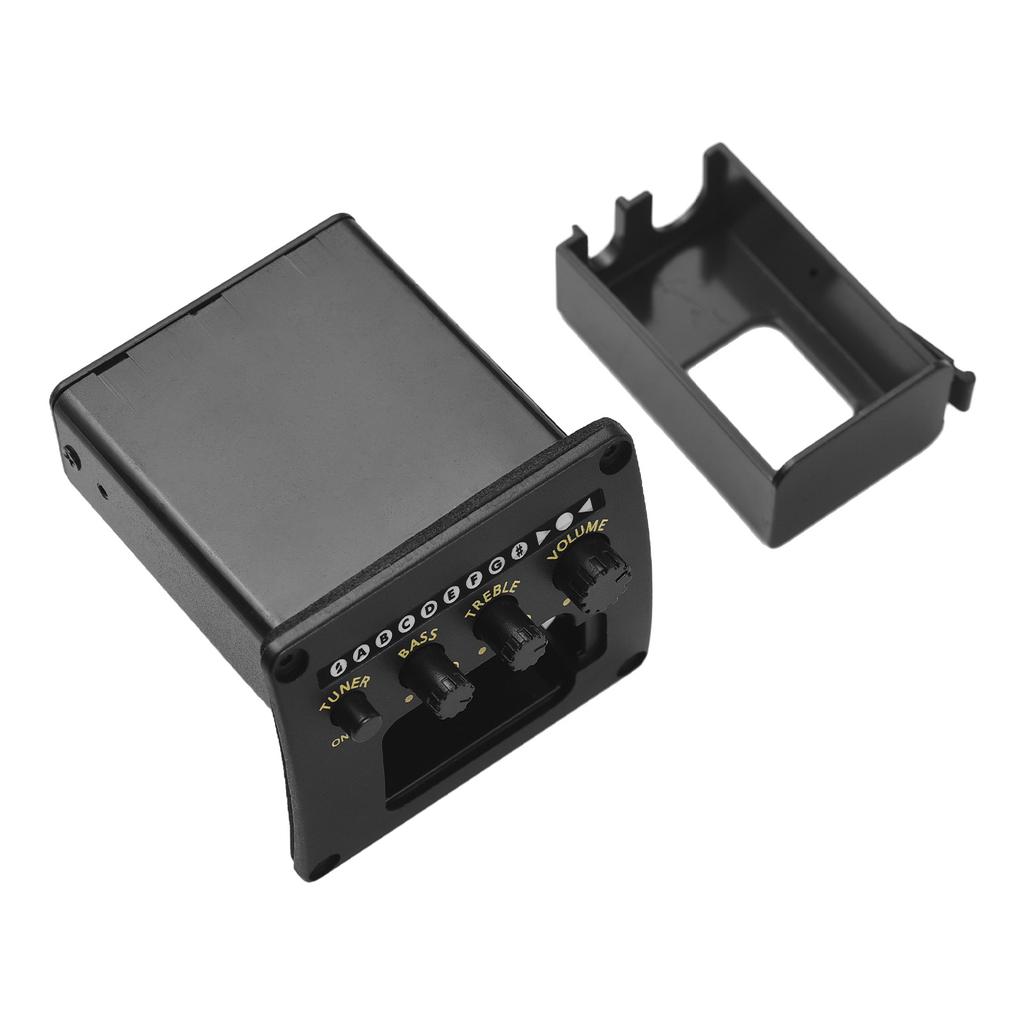 Acoustic Guitar Pickup 2 Bands Guitar Equalizer with Built-in Tuner Electric Equalizer Pickup Tuner for Acoustic Guitar Musical Instrument Accessories