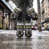 Large Medium Dog Shoes Waterproof Reflective Eco-Friendly Solid Leather Snow Boots Classic Style Paw Protector New Promotion