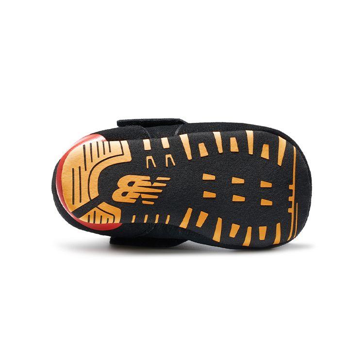 New Balance Серия 574 На липучках Дышащие Прочные Низкие Беговые Кроссовки Детские Кроссовки Черно-Оранжевые CC574ZOL