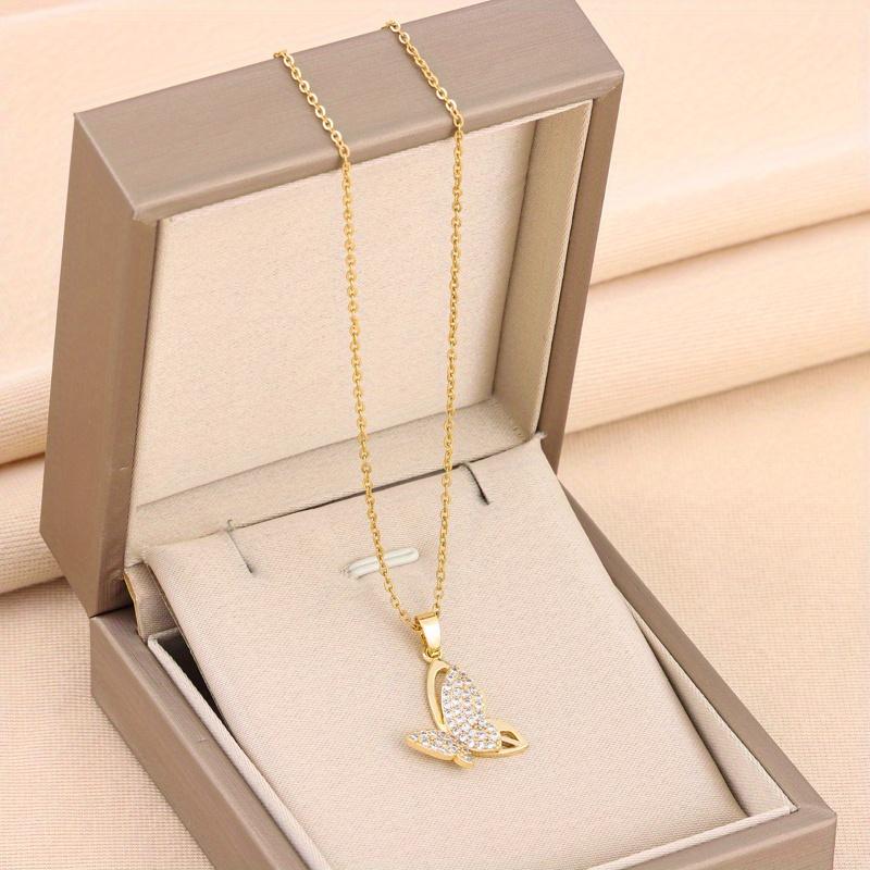 Новый темперамент, Ожерелье с подвеской-бабочкой в стиле легкой роскоши, Милое женское ожерелье, Свадебные украшения для женщин