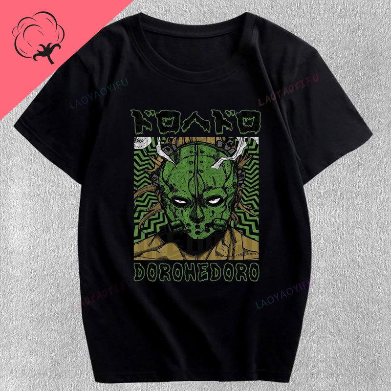 KaiUnisex Dorohedoro Японский Аниме Футболка Унисекс Женская 100% Хлопок Короткий Рукав Весна Лето Печать Графические Футболки