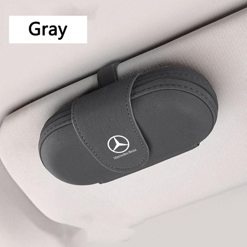 AQ132New Car sun visor glasses clip suede bracket Interior Eyeglasses Holder For Mercedes Benz AMG Class A W222 W204 W214 CLS CLE CLA