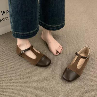 Маленькие кожаные туфли-лоферы Кожаные туфли на плоской подошве