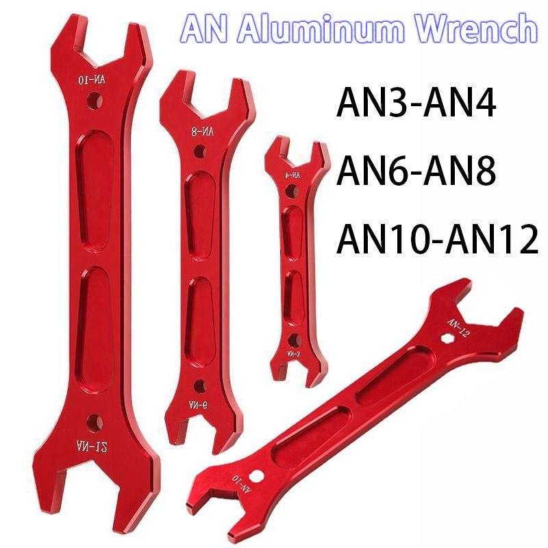 Auto Repair and Modification Tools: Adjustable Wrenches AN3-AN12 Oil Cooler Hose Fitting Alloy Wrenches Automotive Repair Tools Thread Lock3