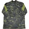 Adidas Мужские футбольные майки с длинным рукавом и вышитым логотипом Fw22, камуфляжные топы HE6686 с половиной молнией в полоску