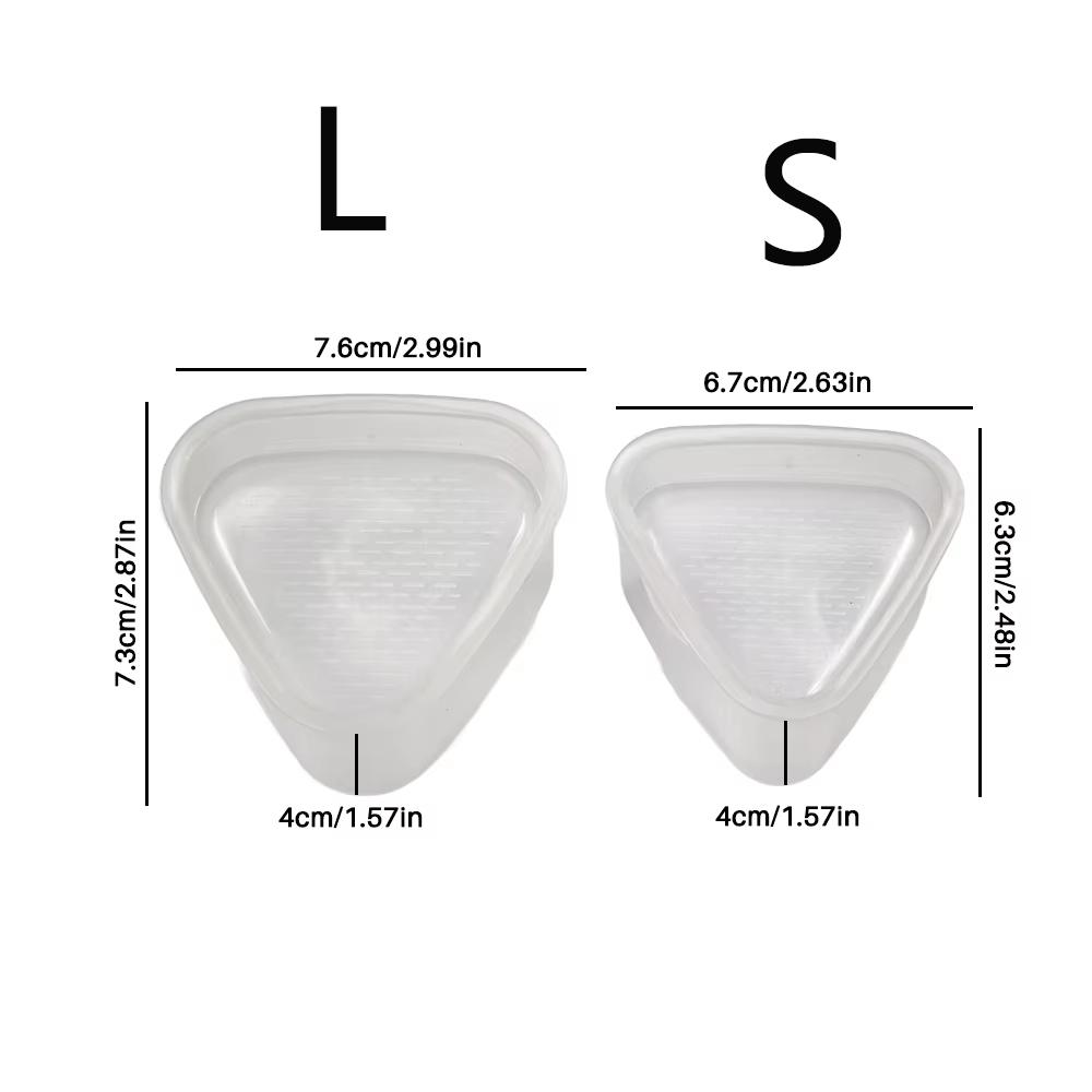 2pcs M/L Kitchen Accessories Sushi Mould Children Transparent Triangle Mould Food Press Machine Bento Rice Vegetable Roll Mould