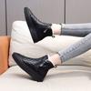 Fashion Platform Elegant With Low Heels Ladies Snow Boots Chunky Female Shoes Plus Warm Demi-season Spring Autumn Winter 2024 Footwear