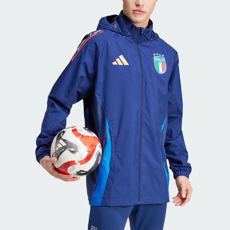 Adidas Italy Tiro 24 Competition All-Weather Jacket Men Jacket Deep-Blue IQ2160