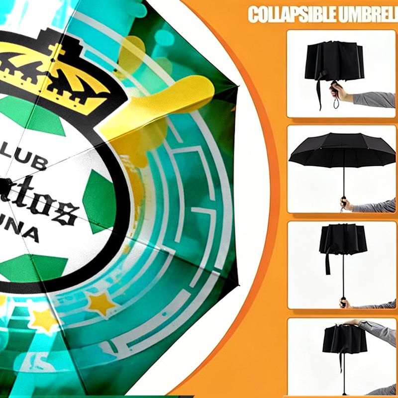 Club Santos Laguna Print Umbrella Automatic Opening/ Closing - Portable Foldable Design - Daily use for Travel/Outdoor - Gift for Birthday