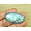 Natural Labradorite 25X45X07 MM Oval Crystal Cabochon Loose Gemstone 70Cts. SK-3336