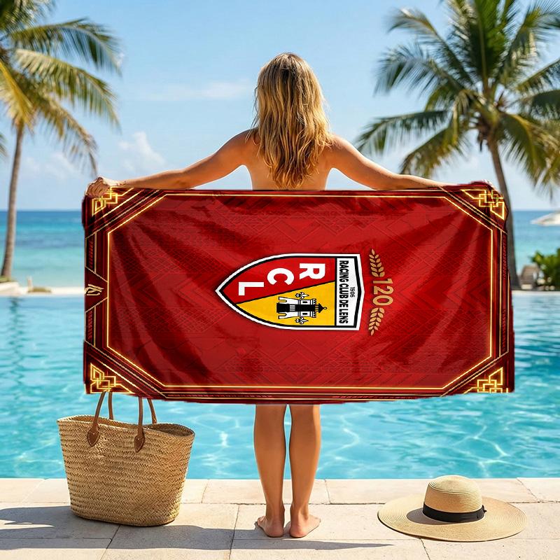 Lens FC print Quick Dry Beach Towel Microfiber Absorbent Portable Travel Swimming Towel