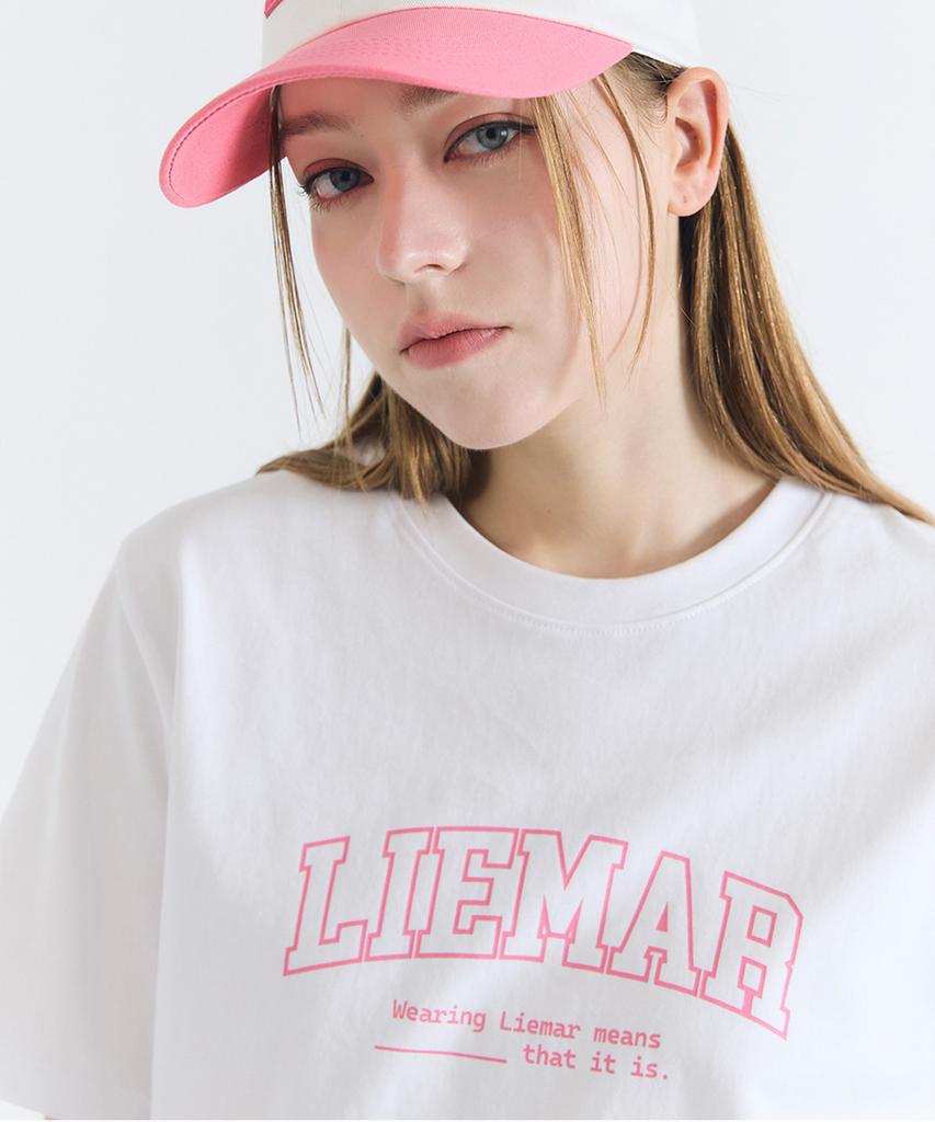 Розовая хлопковая футболка от LIEMAR