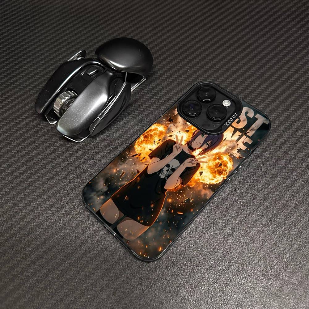 Чехол для телефона Chainsaw Man The Movie Арка Резе Цвет Серебристый Корпус Для lPhone 17 16 16e 15 14 13 12 11 Pro Max Plus