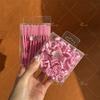 Disposable Plastic Eyelash Brush Mascara Wand Lash Brush Colorful Eyelash Extension Brushes