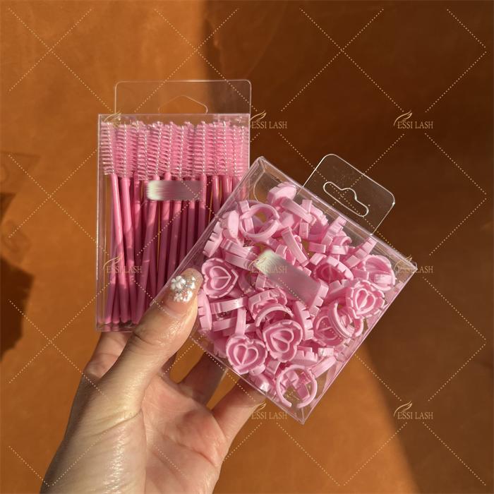 Disposable Plastic Eyelash Brush Mascara Wand Lash Brush Colorful Eyelash Extension Brushes