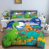 Cartoon Dinosaur Duvet Cover King Queen Size Jurassic World Theme Bedding Set Kids Ancient Animals 2/3pcs Polyester Quilt Cover