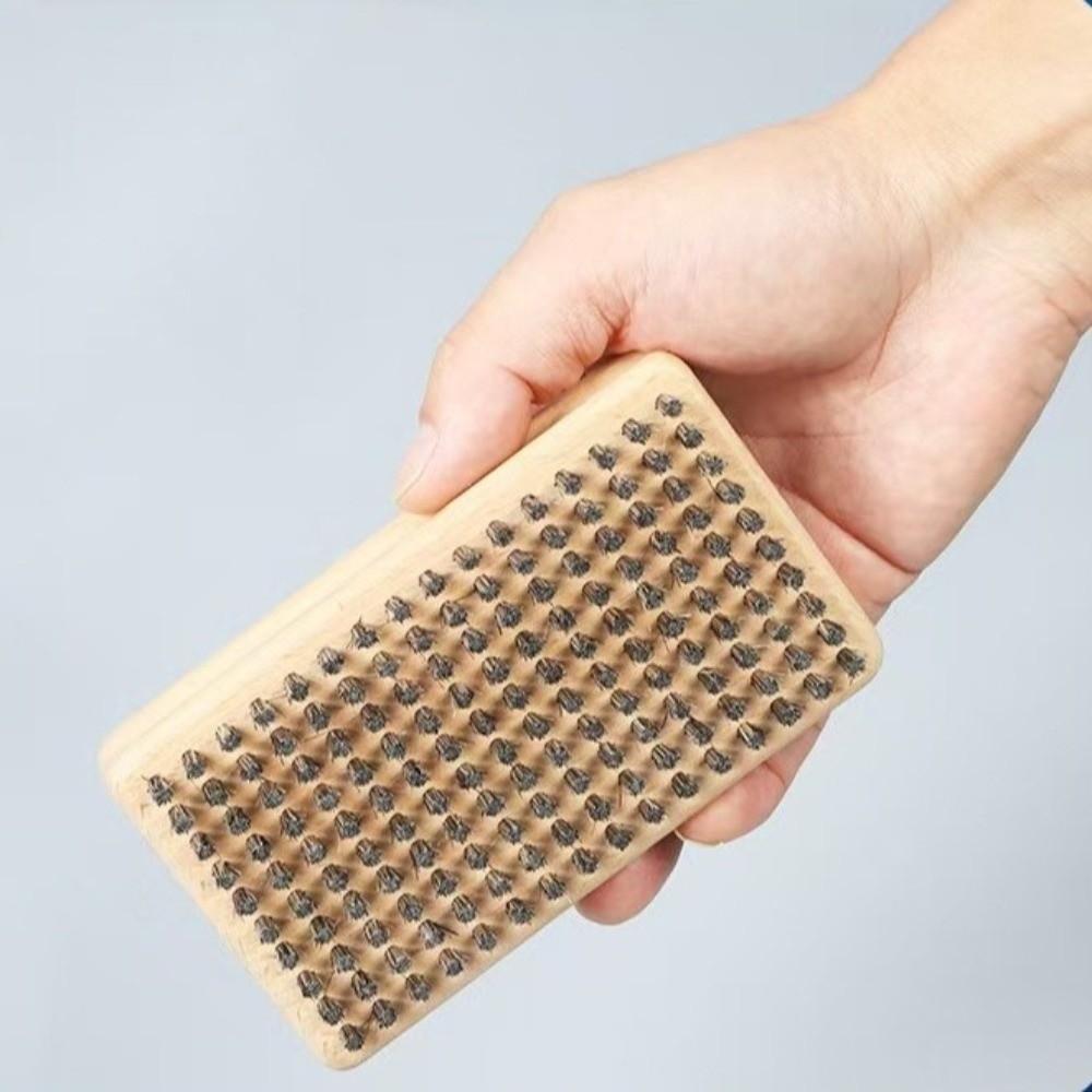 Nylon Bristle Ski Waxing Brush Brass Bristle Snowboard Maintenance Tool Ski Tuning
