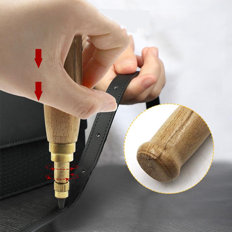 6 шт. сменный дырокол для ремня с несколькими головками, инструмент для работы с кожей своими руками