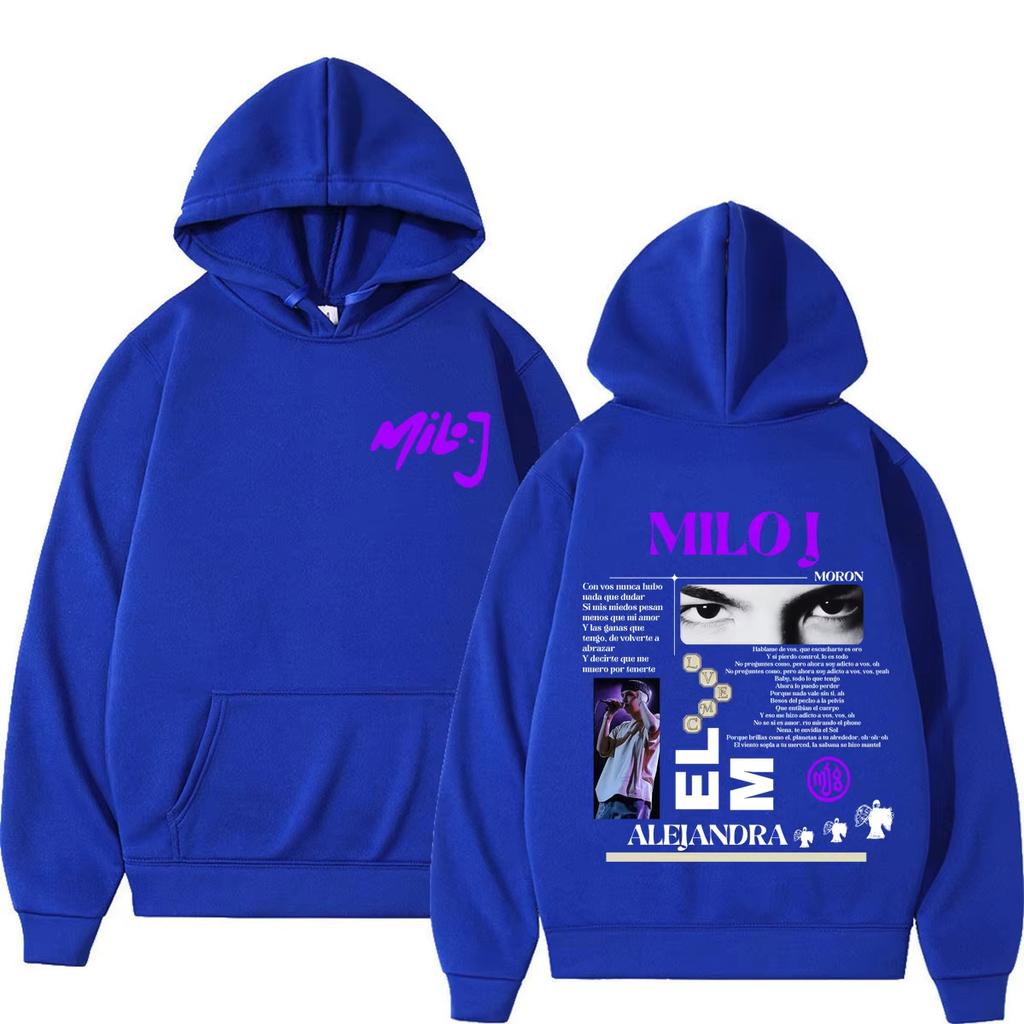Rapper Milo J La Vida Era Mas Corta Album Tour 2026 Merch Hoodie Men Women Fashion Pullover Long Vintage Printed Sweatshirt