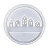 Circular House Silicones Molds with Base Molds for Gypsum Decorations, Wreath Silicones Molds with Base Molds