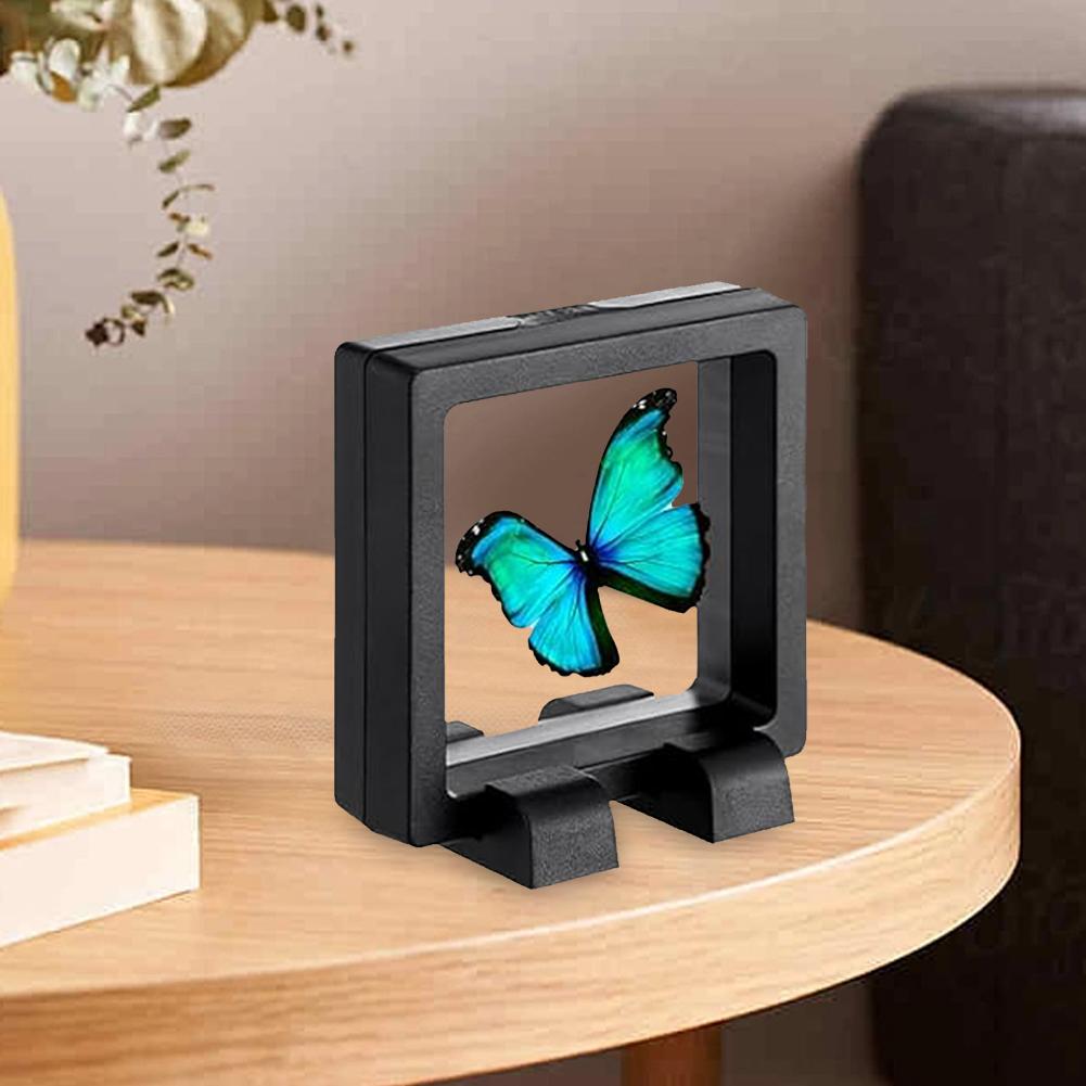 Коробка для демонстрации ювелирных изделий 3D плавающая рамка Дисплей-подставка для колец, ожерелий, серег Упаковочная коробка Подставка-держатель для демонстрации ювелирных изделий, монет