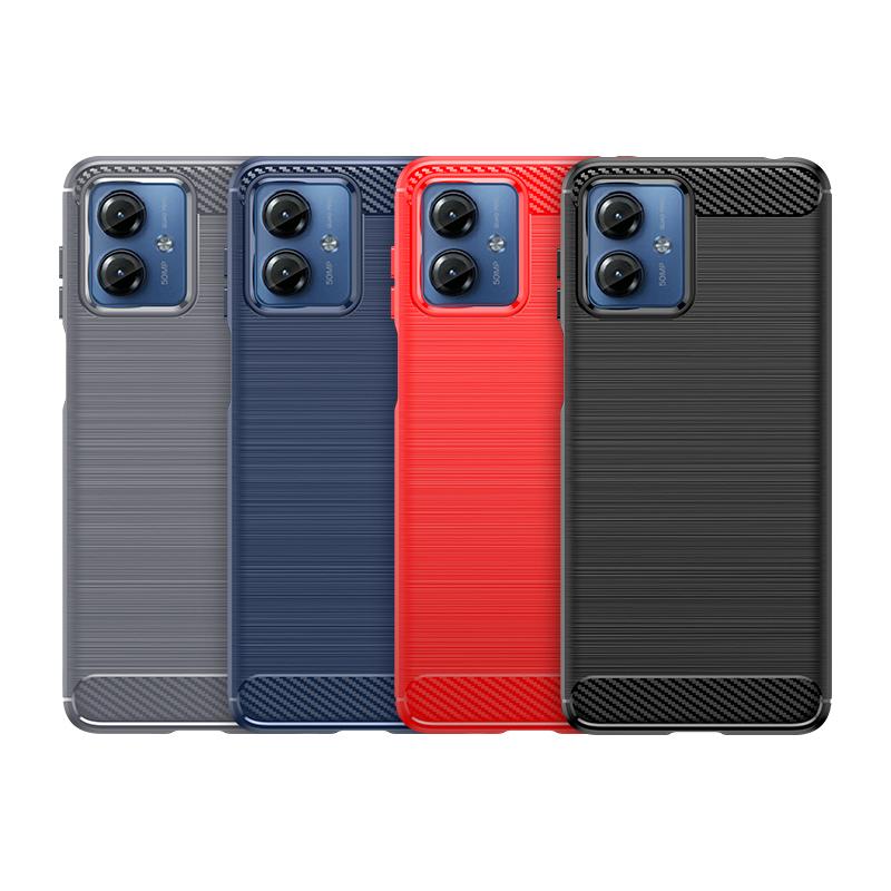 Для Чехол Motorola Moto G14 Чехол Moto G14 Capas Силиконовый Телефон Бампер Задняя Противоударный ТПУ Мягкий Карбоновый Футляр Moto G14 G 14
