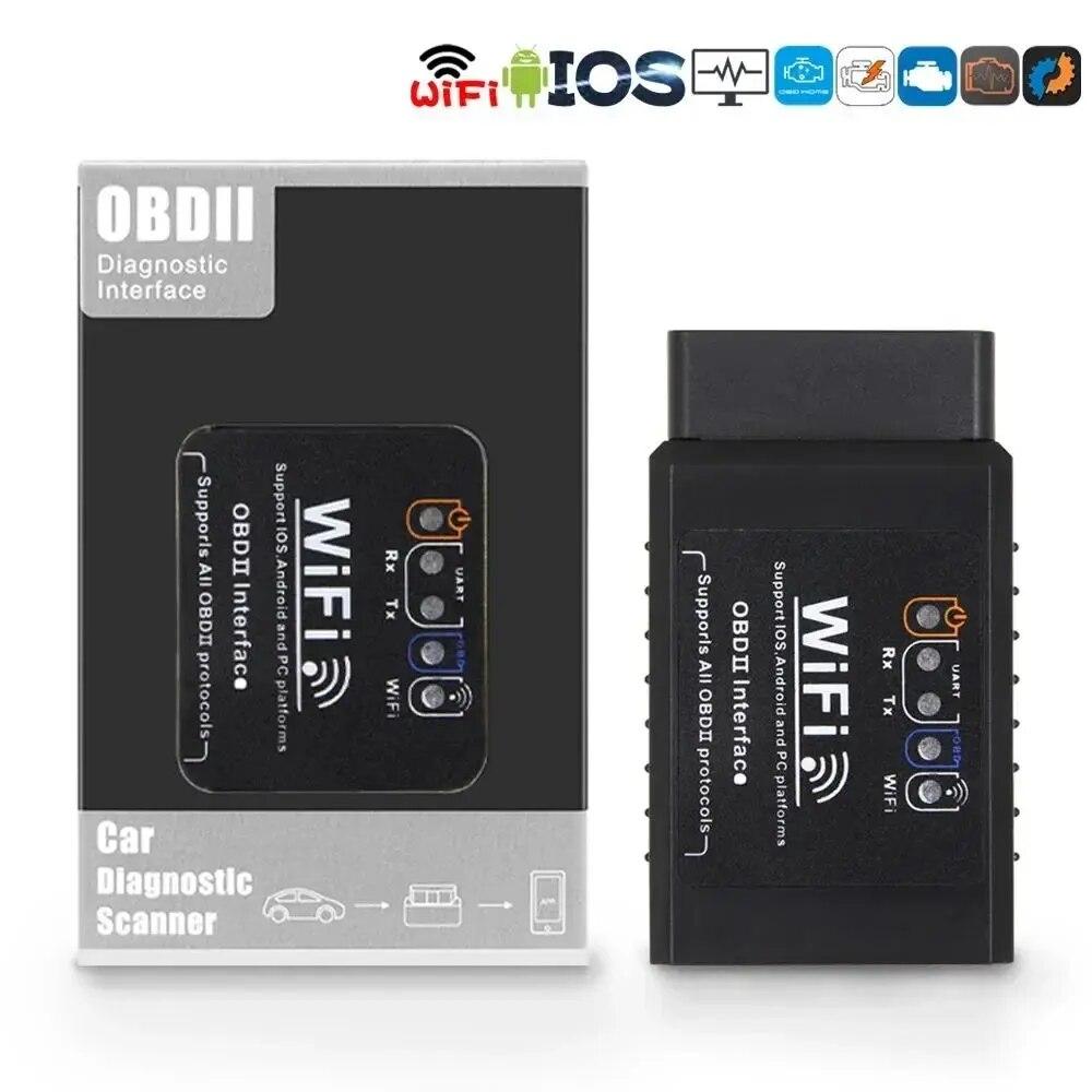 OBD2 WIFI ELM327 V 1.5 сканер для iPhone IOS /Android Auto OBDII OBD 2 ODB II ELM 327 V1.5 WI-FI считыватель кодов диагностический инструмент