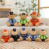 Police Bear Doll Cute Traffic Police Firefighter Uniform Teddy Bear Plush Toy Internet Celebrity Swat Bear