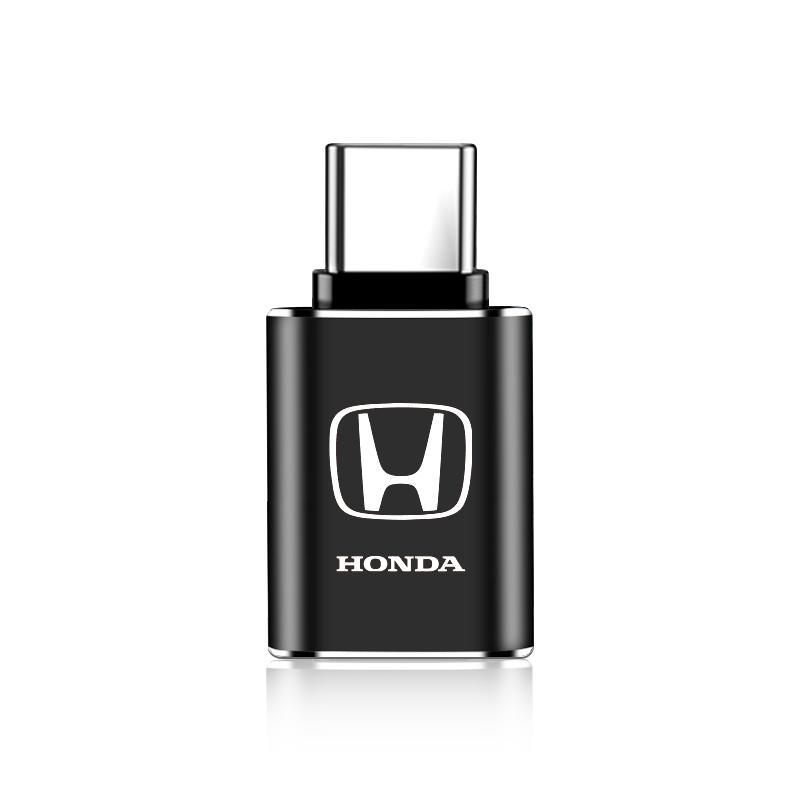 Автомобильный USB Type C Кабель Конвертер Адаптер для Зарядки Автоаксессуары для Honda Civic Xrv Hrv Crv Brv City Accord Fit Jazz Insight Pilot Passport Stepwgn