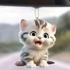 2D Acrylic Car Cat Acrylic Pendant Cat-Shaped Rearview Car Interior Car Accessories Keyring Mir J3J3