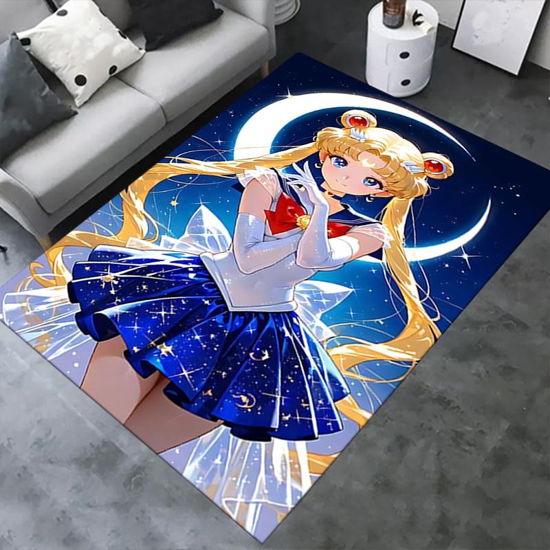 Sailor Moon Chair Mat Home Decor, Sofa Rug, Office Carpet Gift for Sailor Moon Fans Suitable for Bedroom, Living Room, Various Rooms