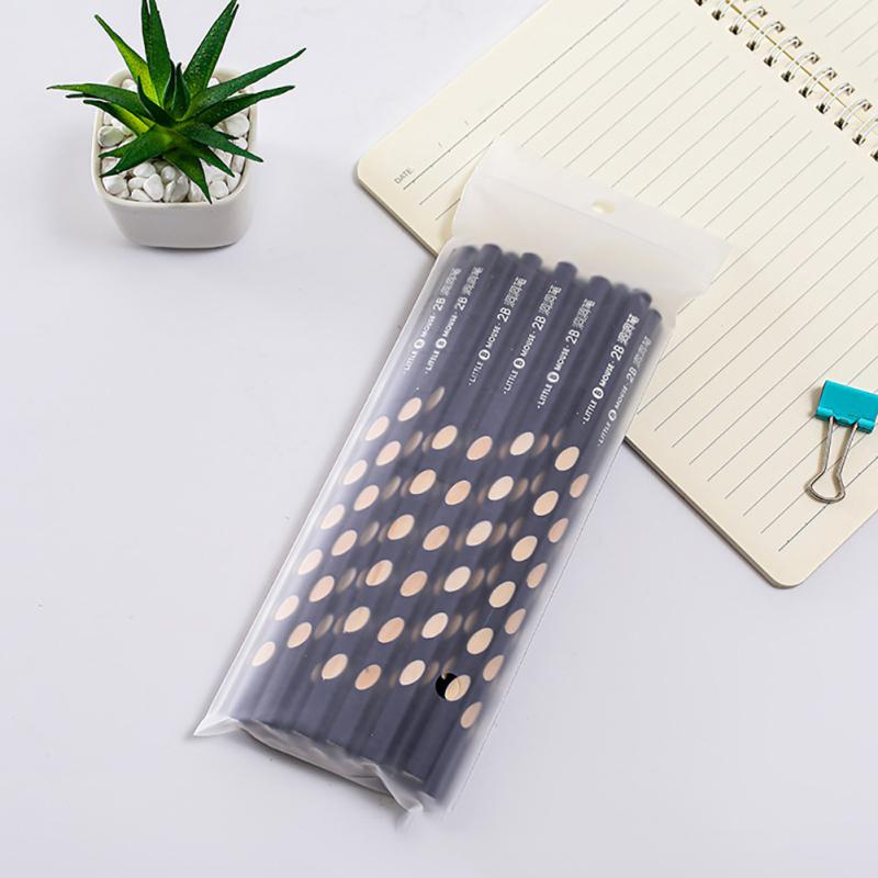 30 шт. деревянных карандашей 2B с отверстием, треугольная ручка, стержень, инструмент для коррекции, канцелярские принадлежности для студентов