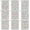 1 Sheet Nail Sticker Christmas Theme Design Long-Lasting Eco-Friendly Snowflakes Nail Polish Stickers