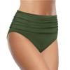 Женские бесшовные физиологические эластичные плиссированные плавки с высокой талией